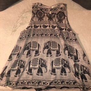 ELEPHANT BLOUSE (GREY) M